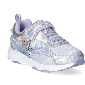 Kids Light-Up Sneakers - Silver and Purple